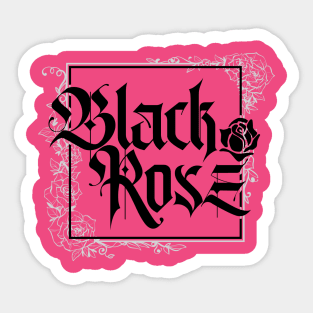 A Beautiful Black Rose Sticker